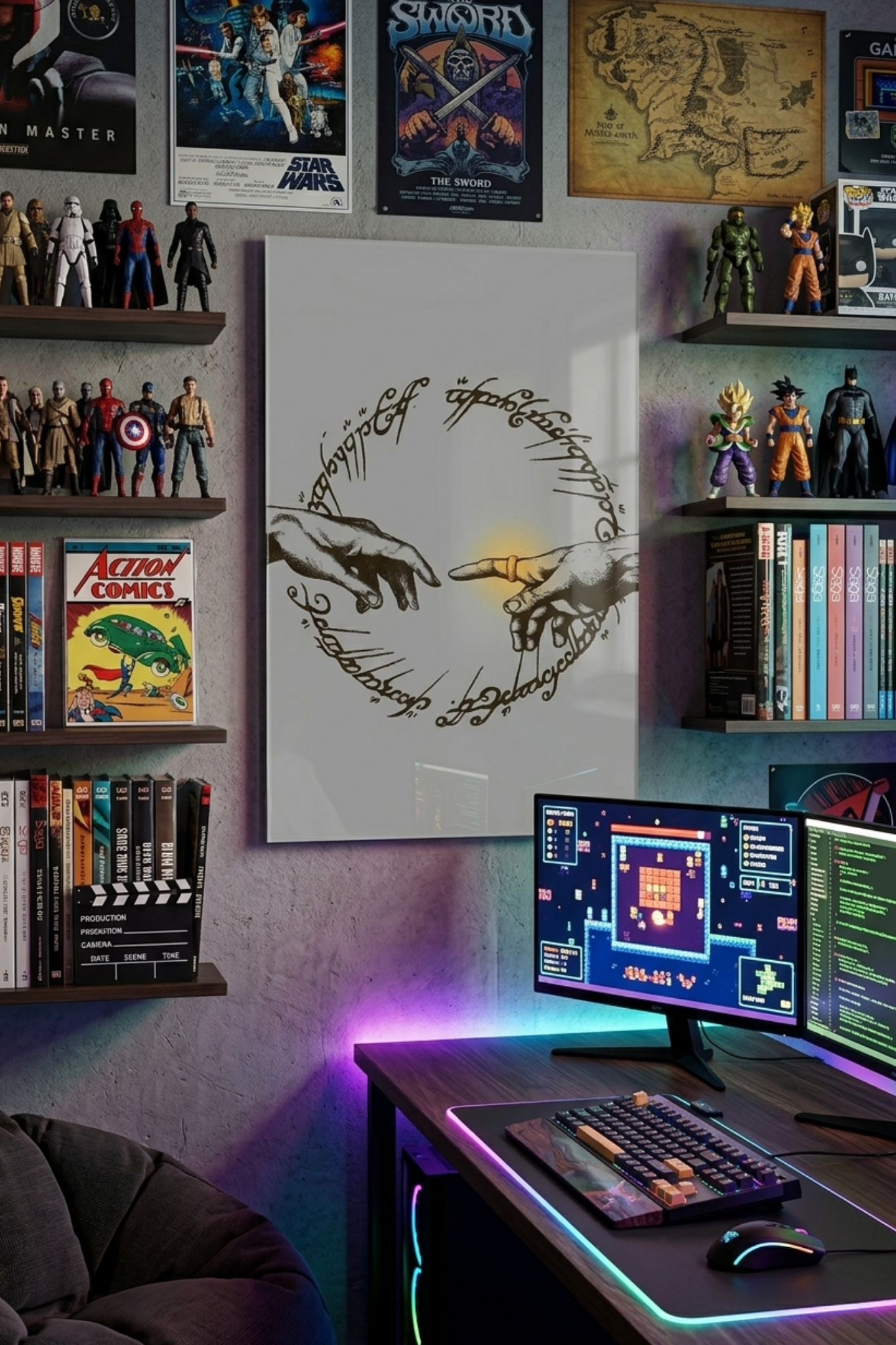 The Creation of the Ring Acrylic Wall Art