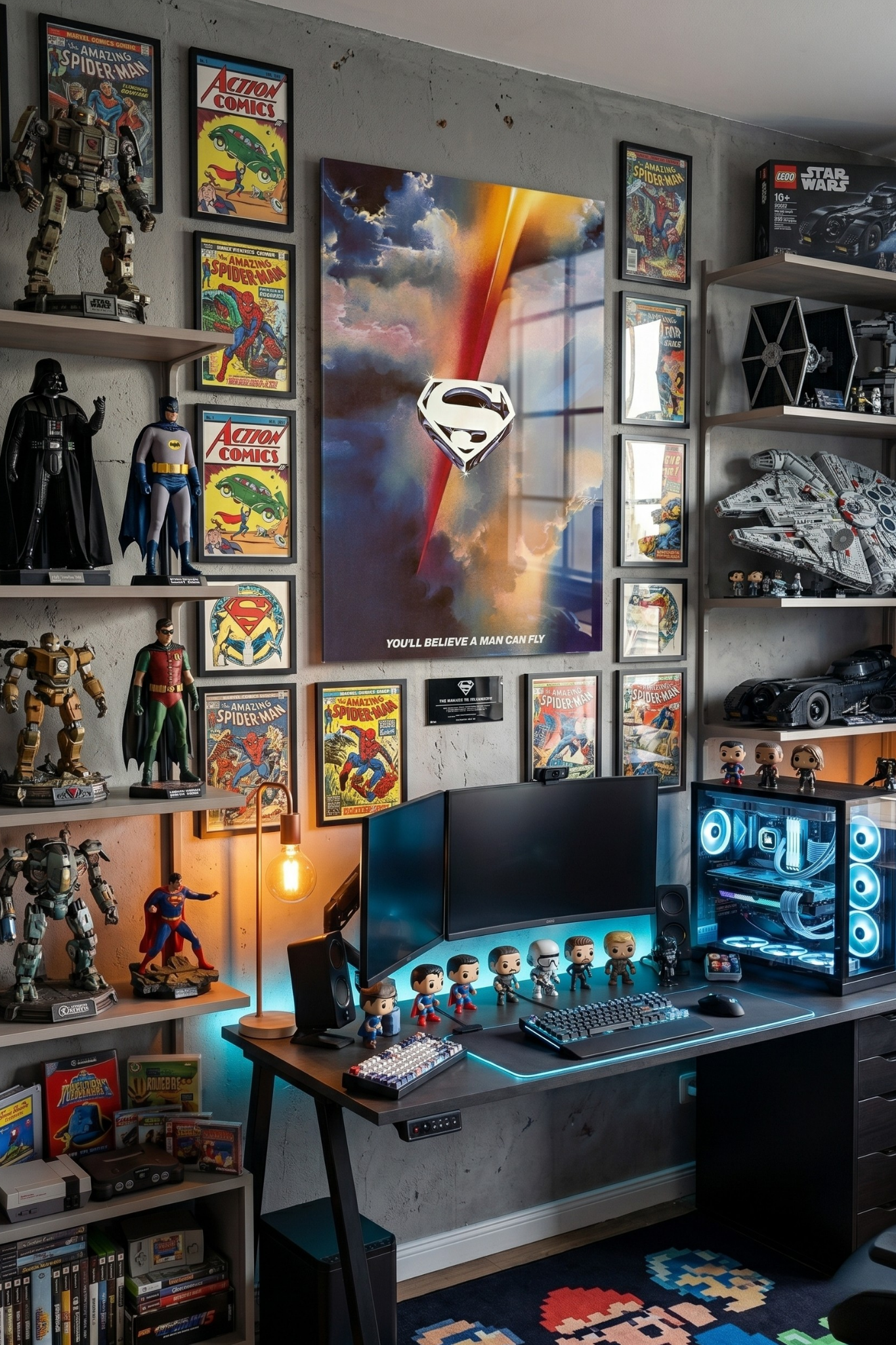 Man of Tomorrow Retro Acrylic Wall Art
