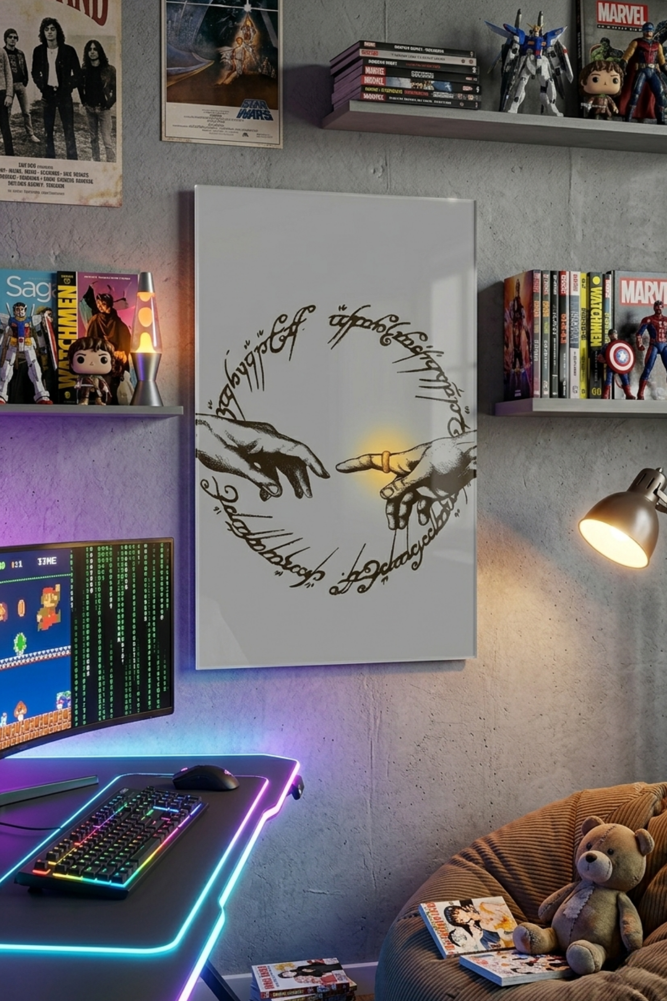 The Creation of the Ring Acrylic Wall Art