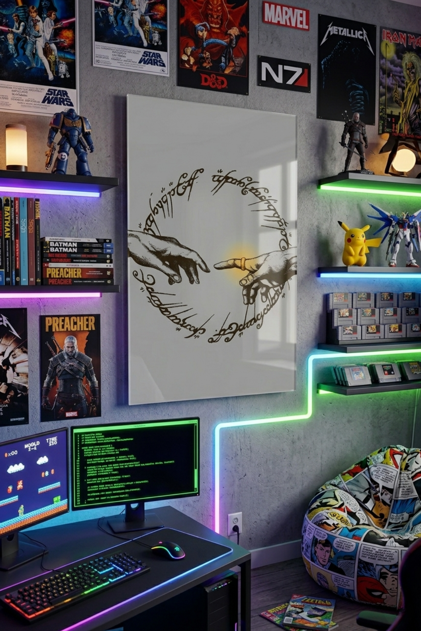 The Creation of the Ring Acrylic Wall Art