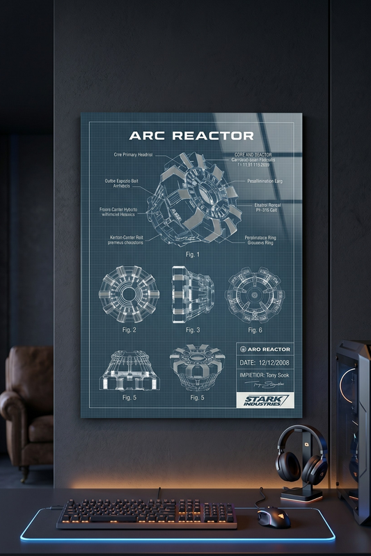 Futuristic Core Reactor Technical Blueprint
