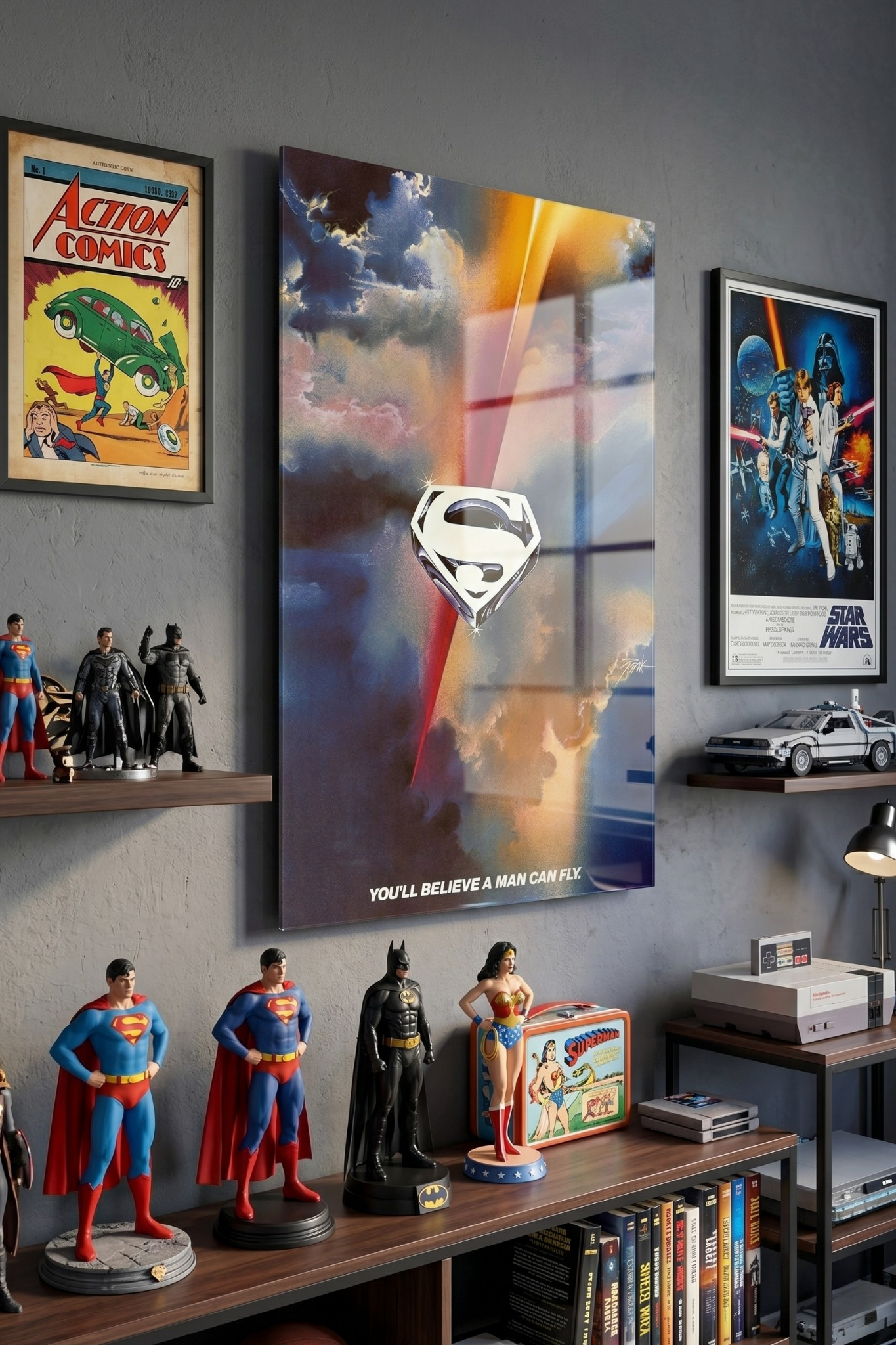 Man of Tomorrow Retro Acrylic Wall Art