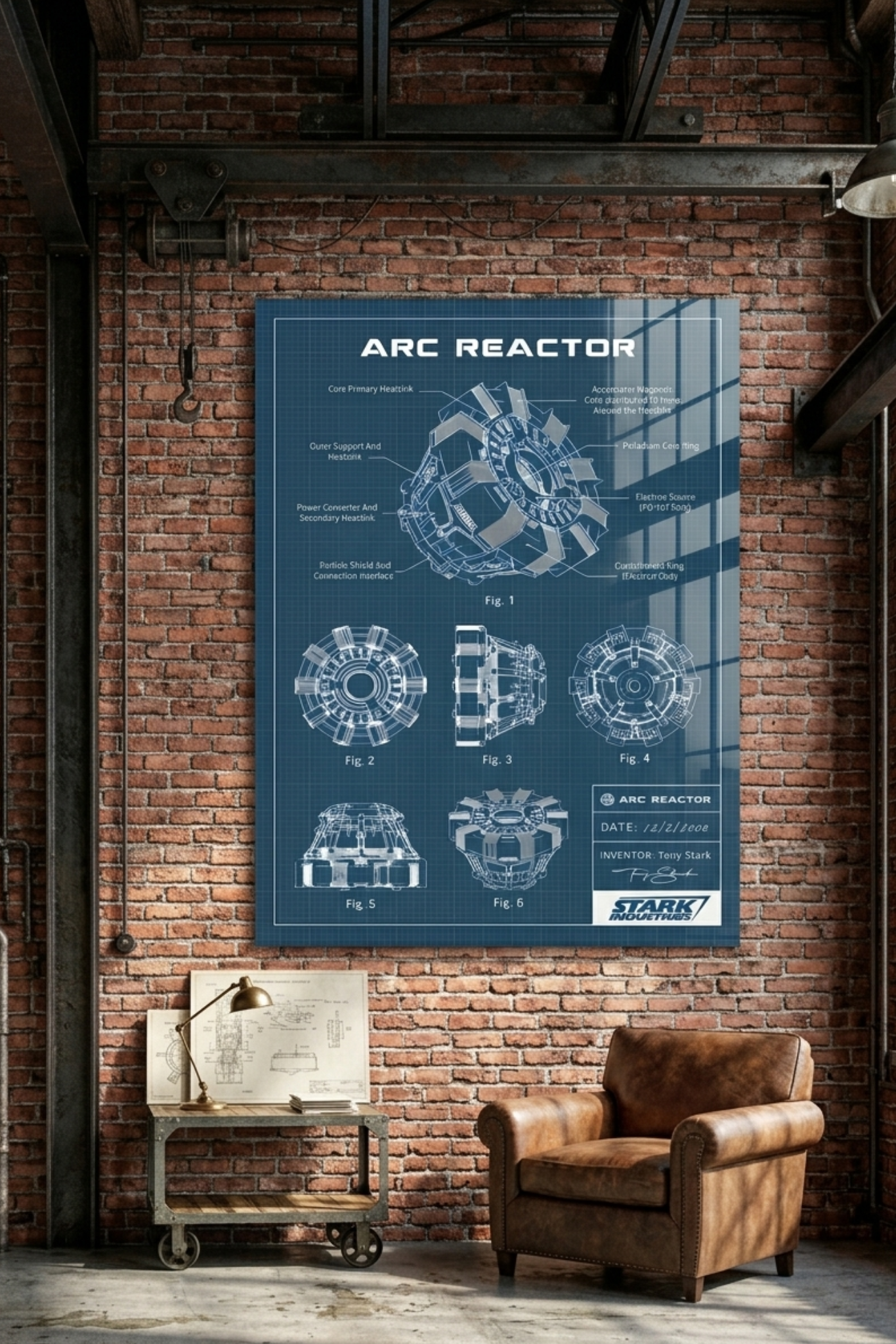 Futuristic Core Reactor Technical Blueprint