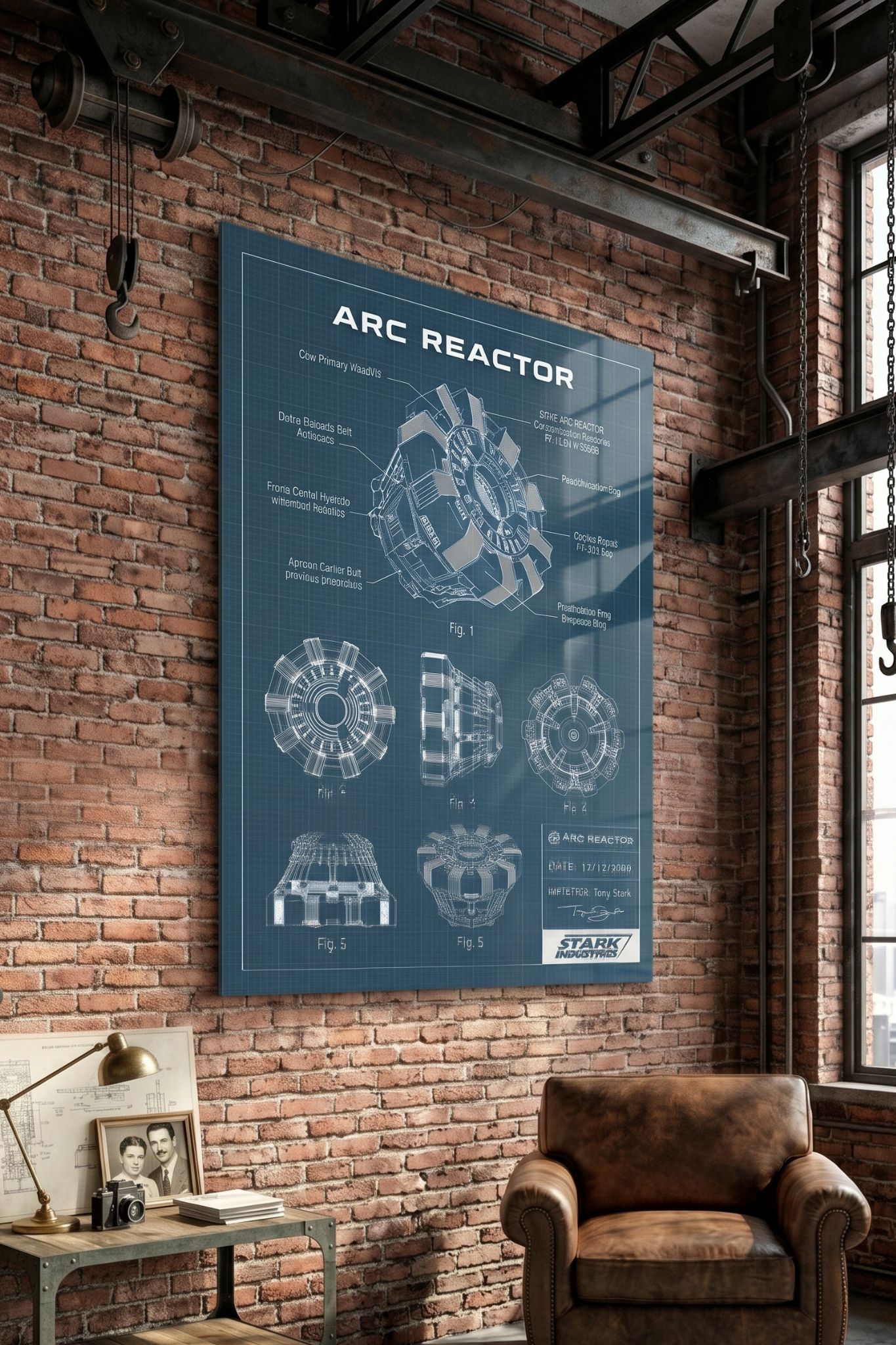 Futuristic Core Reactor Technical Blueprint