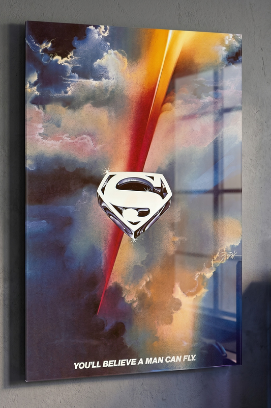Man of Tomorrow Retro Acrylic Wall Art