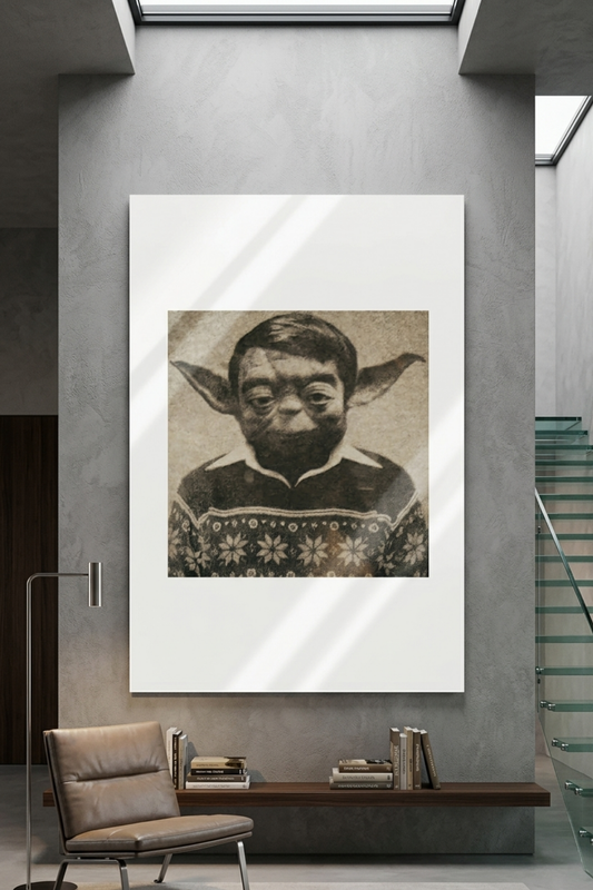 Vintage Space Master Parody - Premium Acrylic Glass Wall Art